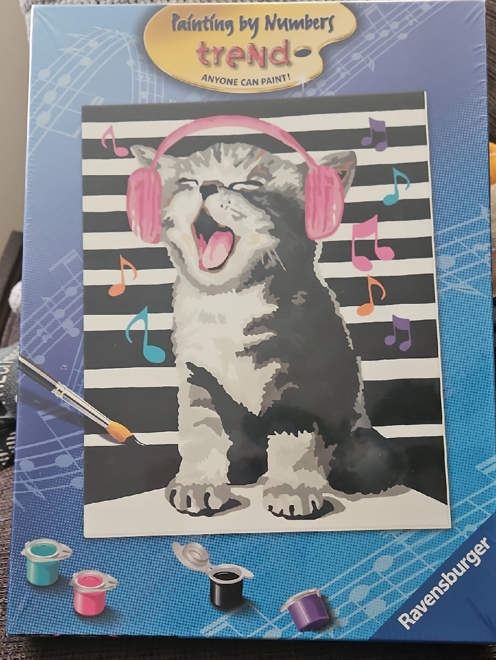 Ravensburger Painting By Numbers Singing Kitten Trend Anyone Can Paint